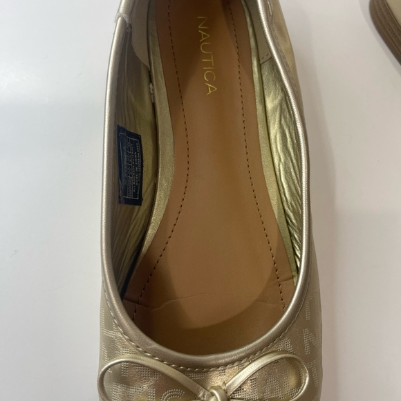 Women's Gold Nautica Ballet Flat Shoes   8 1/2. Grayford - Picture 12 of 12